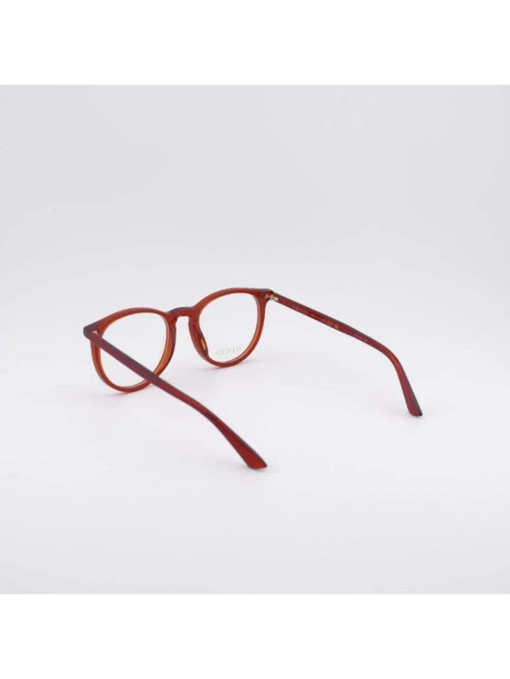 Gucci GG0027O 013 Eyeglasses Round Shiny Bordeaux 50mm Frame